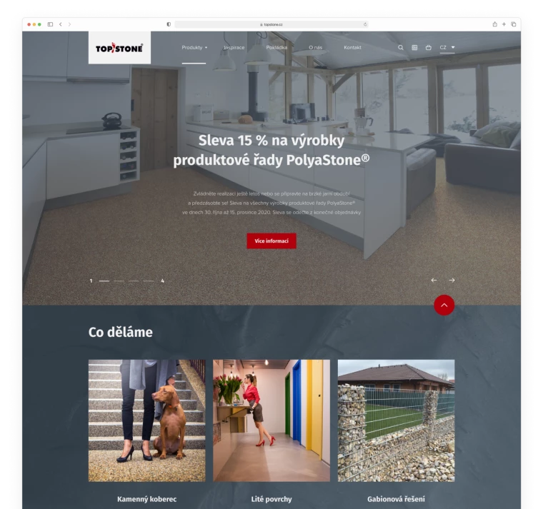 TopStone website design